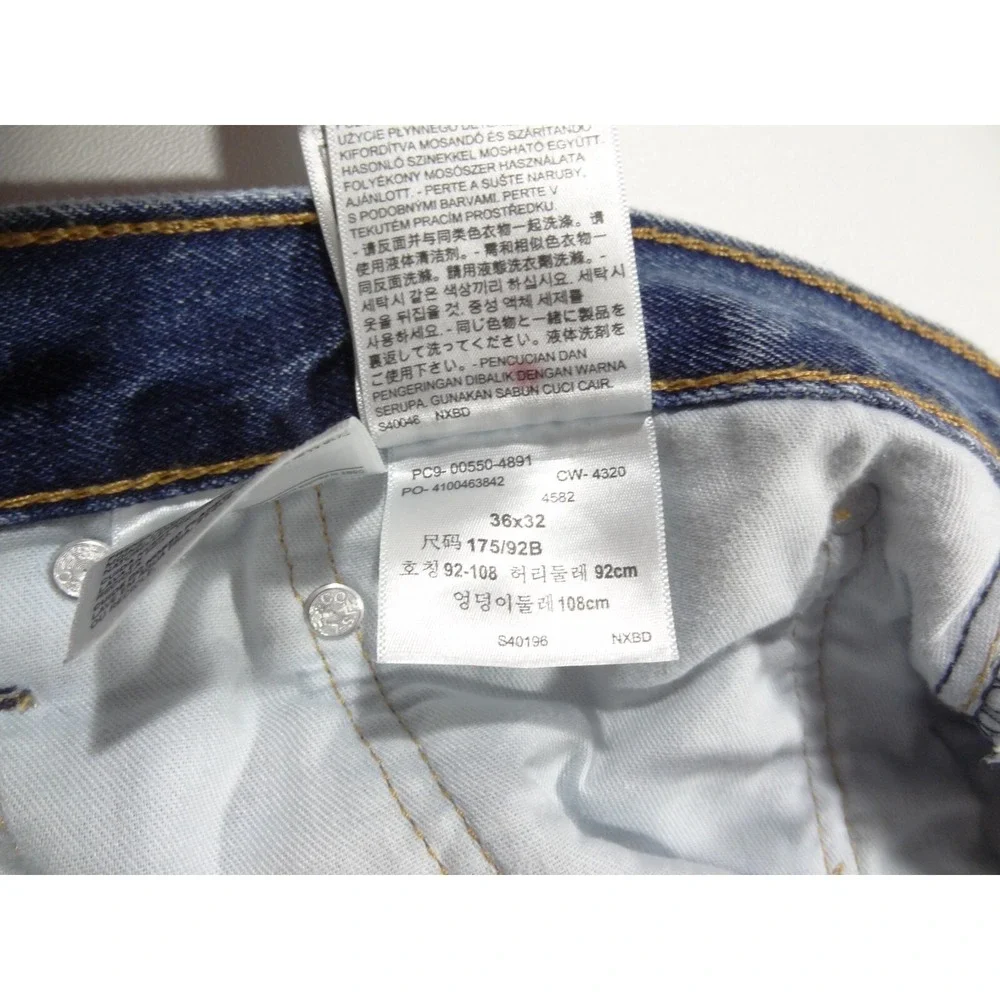 Levi's 550 Men's Jeans Size 36x32 Blue‎ Denim Relaxed Fit Levi Pants Medium Wash